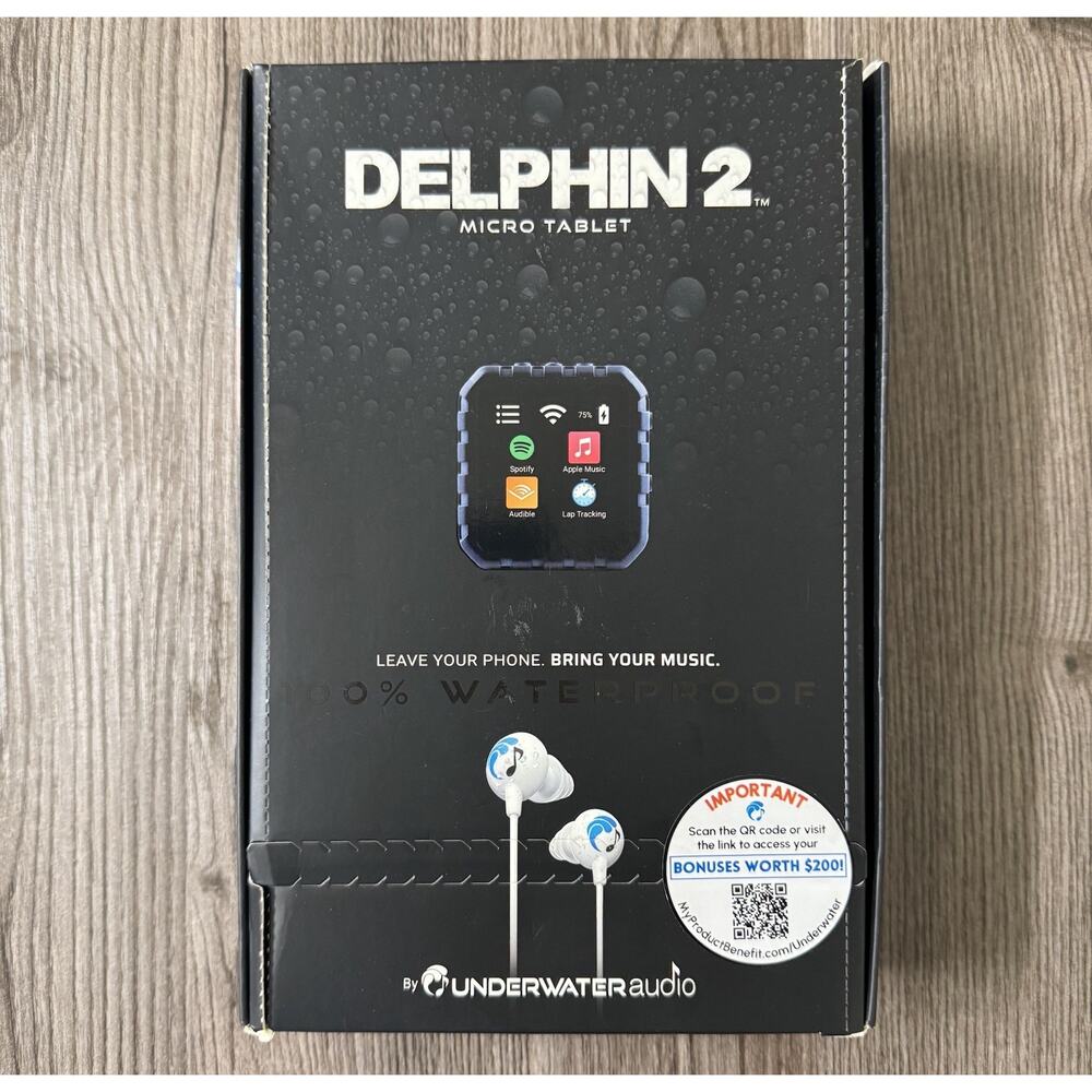 Underwater Audio Delphin 2 Micro Tablet Waterproof Headphones Sealed